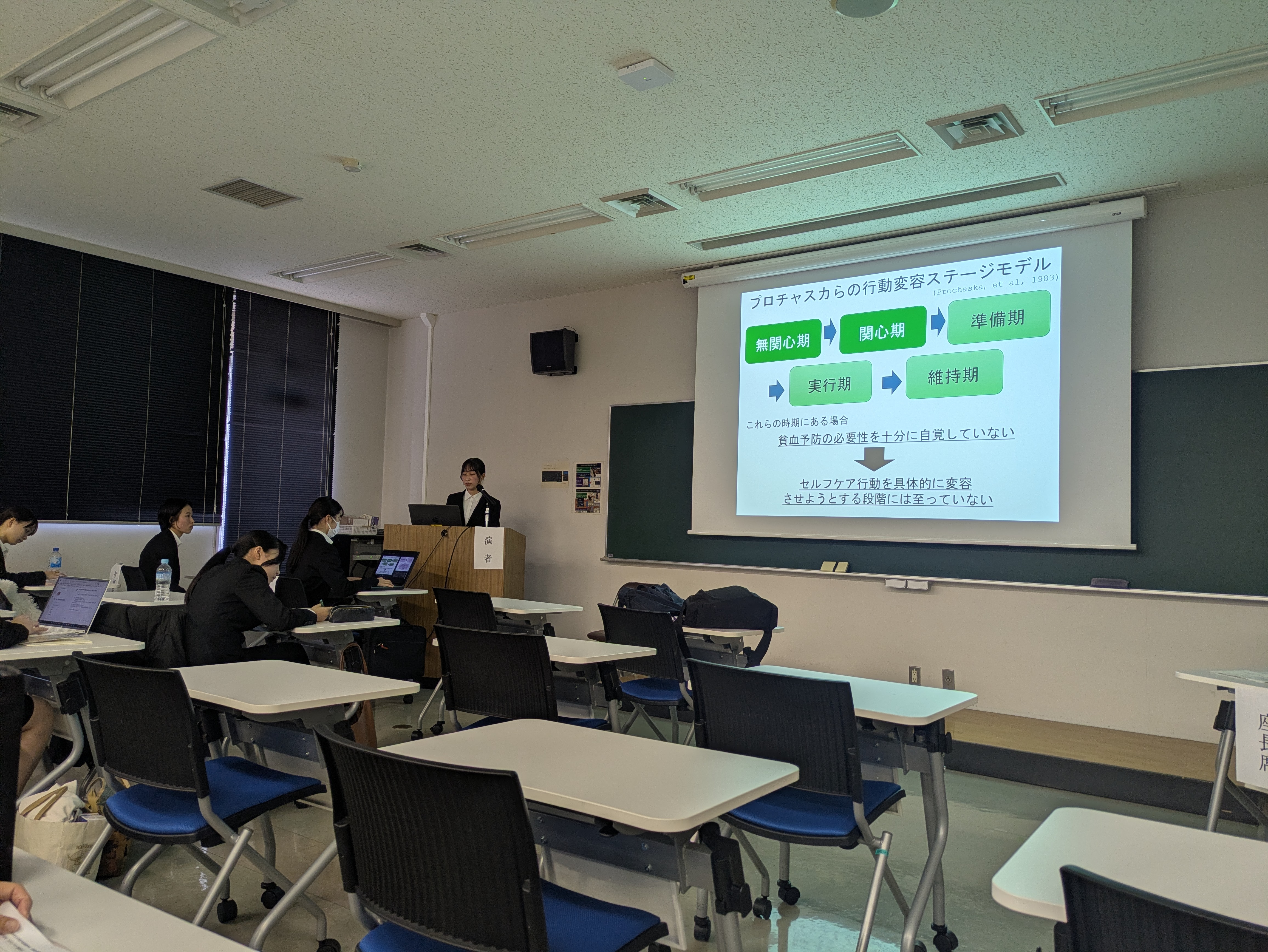 卒業研究論文発表会の様子