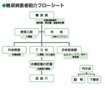 糖尿病患者紹介フローシート