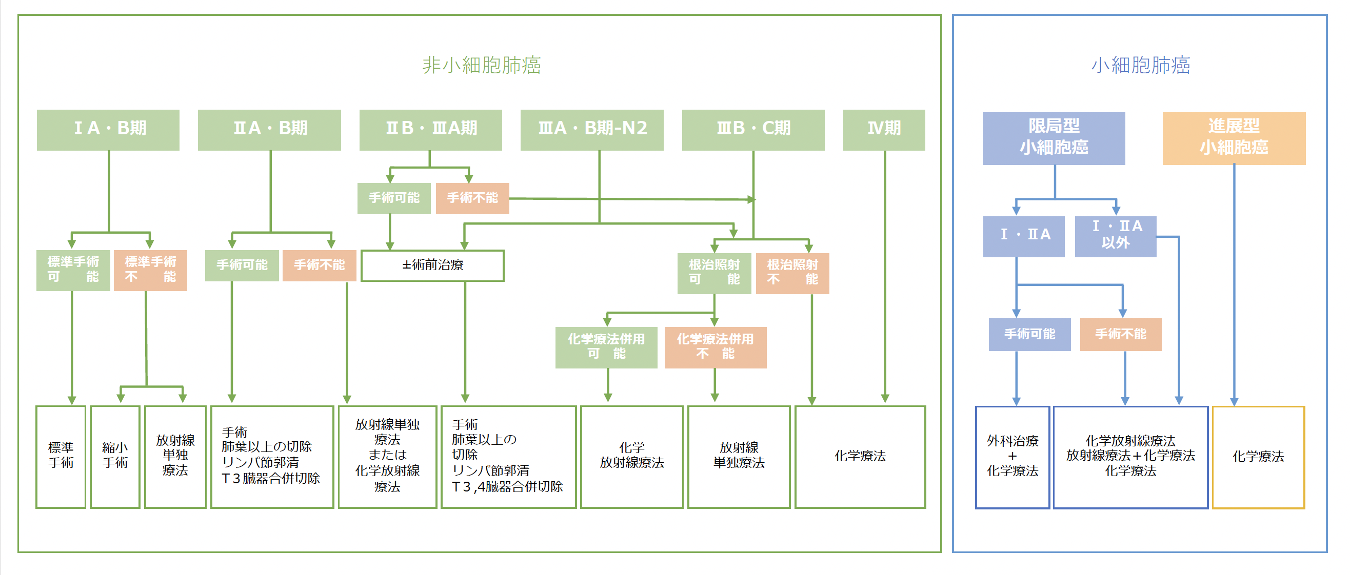 治療方法のフロー図