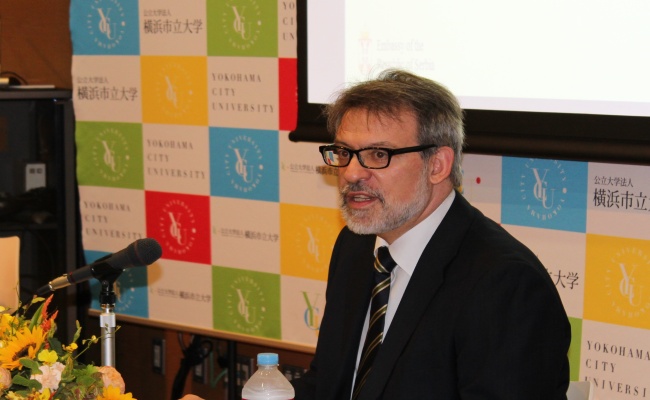 2014年　ネナド・グリシッチ駐日セルビア共和国大使　講演風景